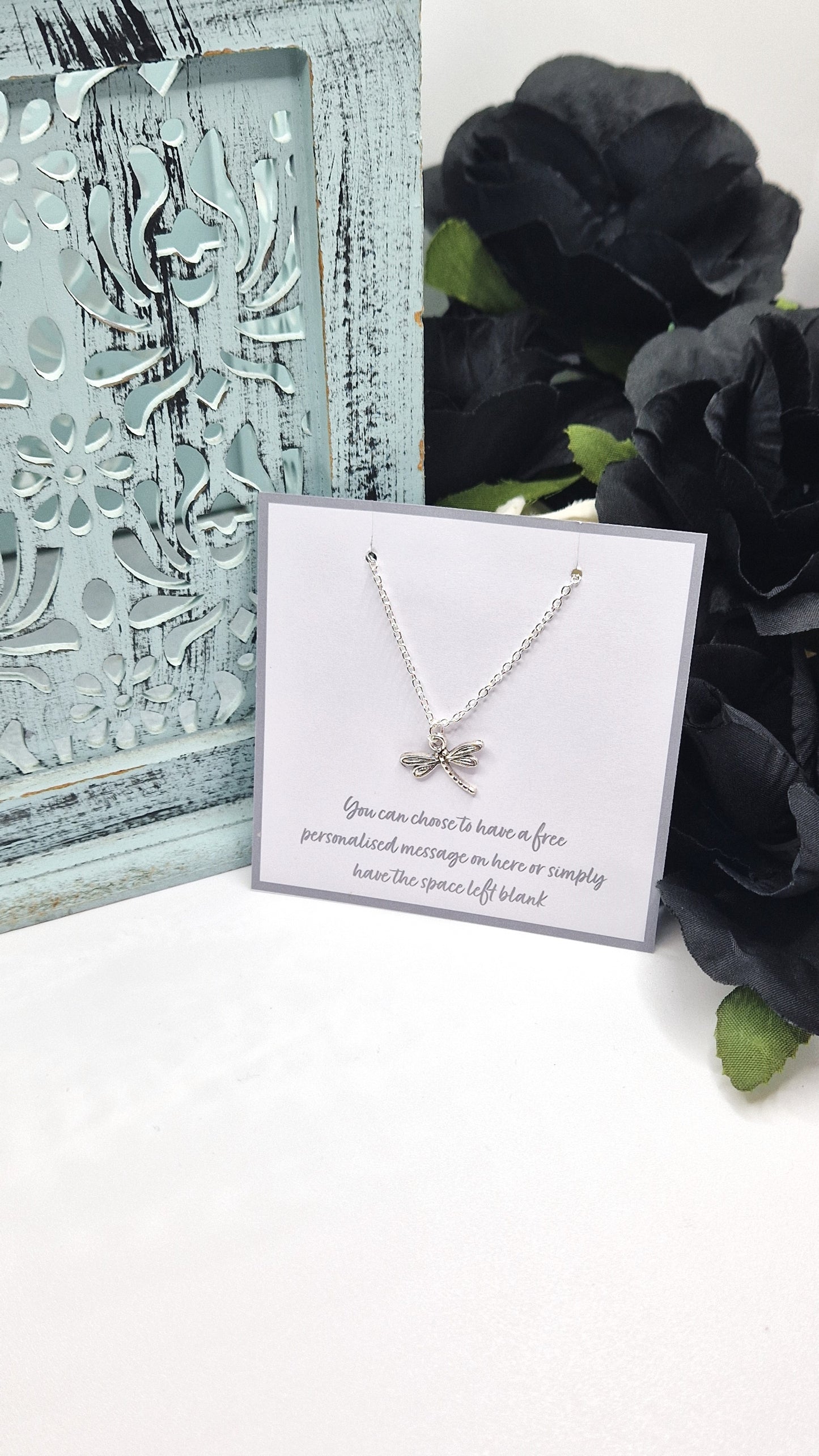 Dragonfly Silver Plated Necklace