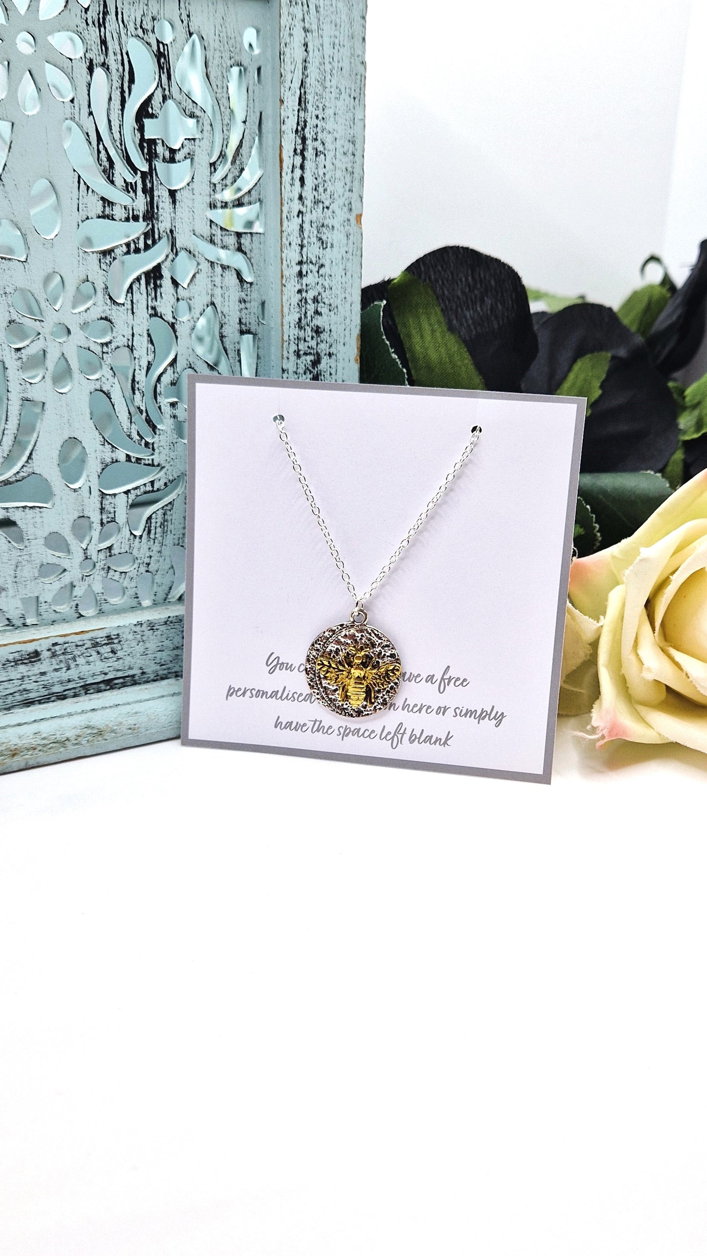 Bee Silver Plated Necklace