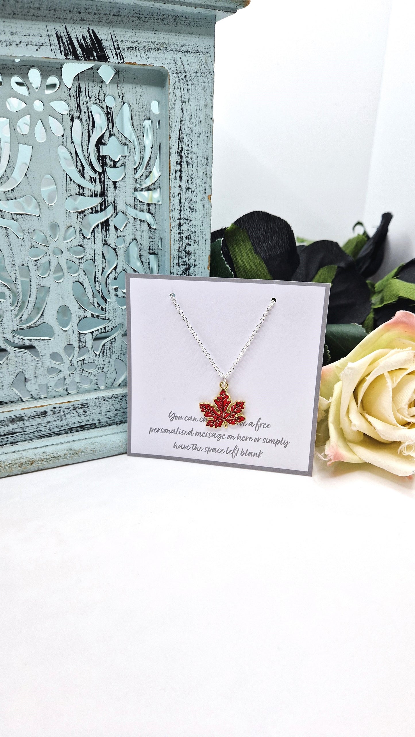 Maple Leaf Silver Plated Necklace