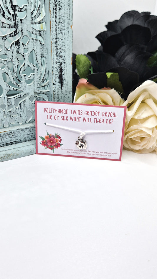 Twin Bouquet Gender Wish Bracelets