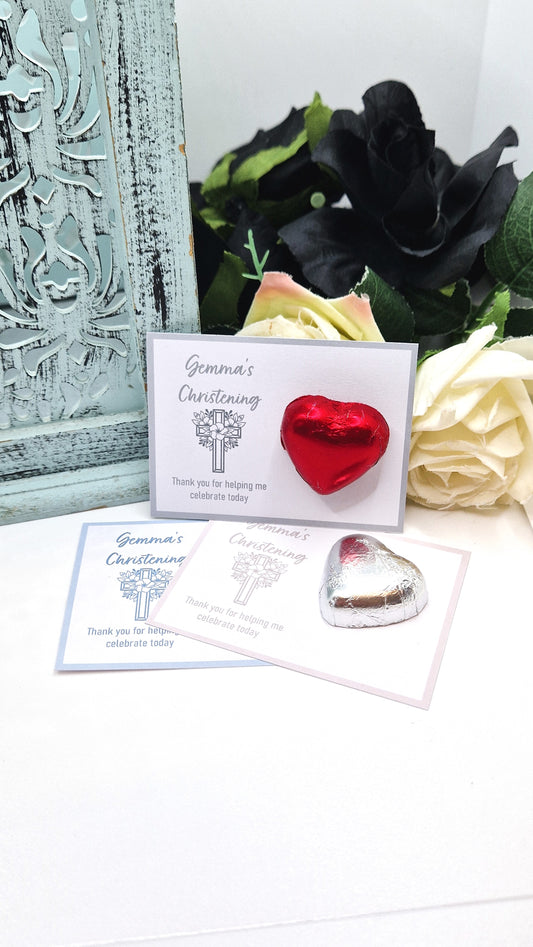 Cross Christening Chocolate Favours