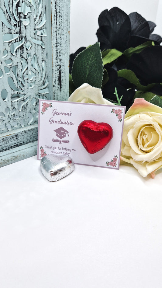 Rose Graduation Chocolate Favours