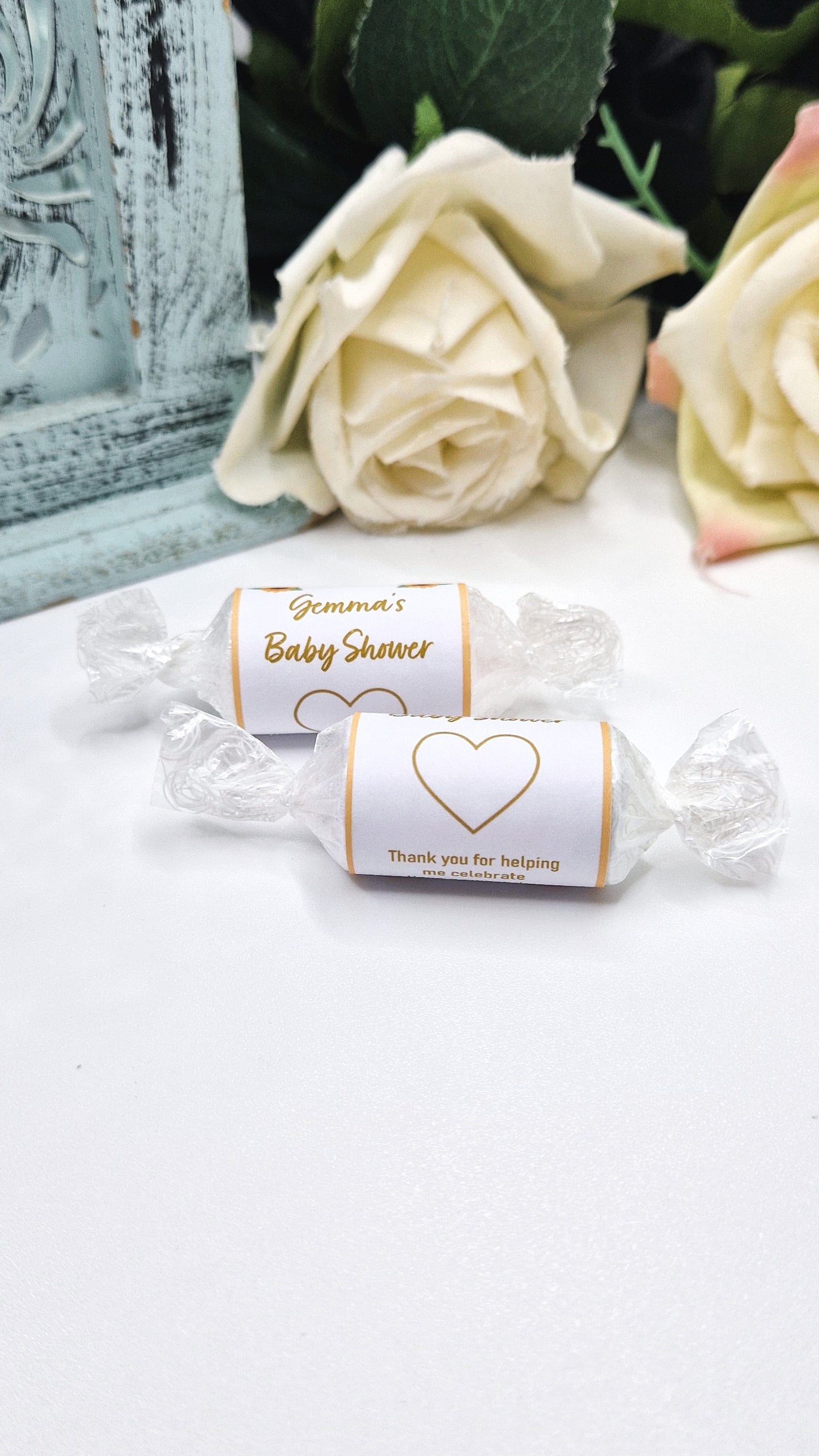 Sunflower Baby Shower Love Hearts