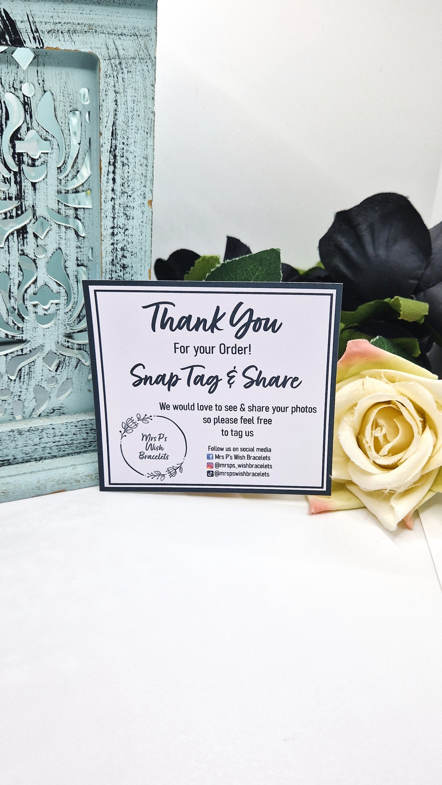 Minimalist Snap Tag Share Cards