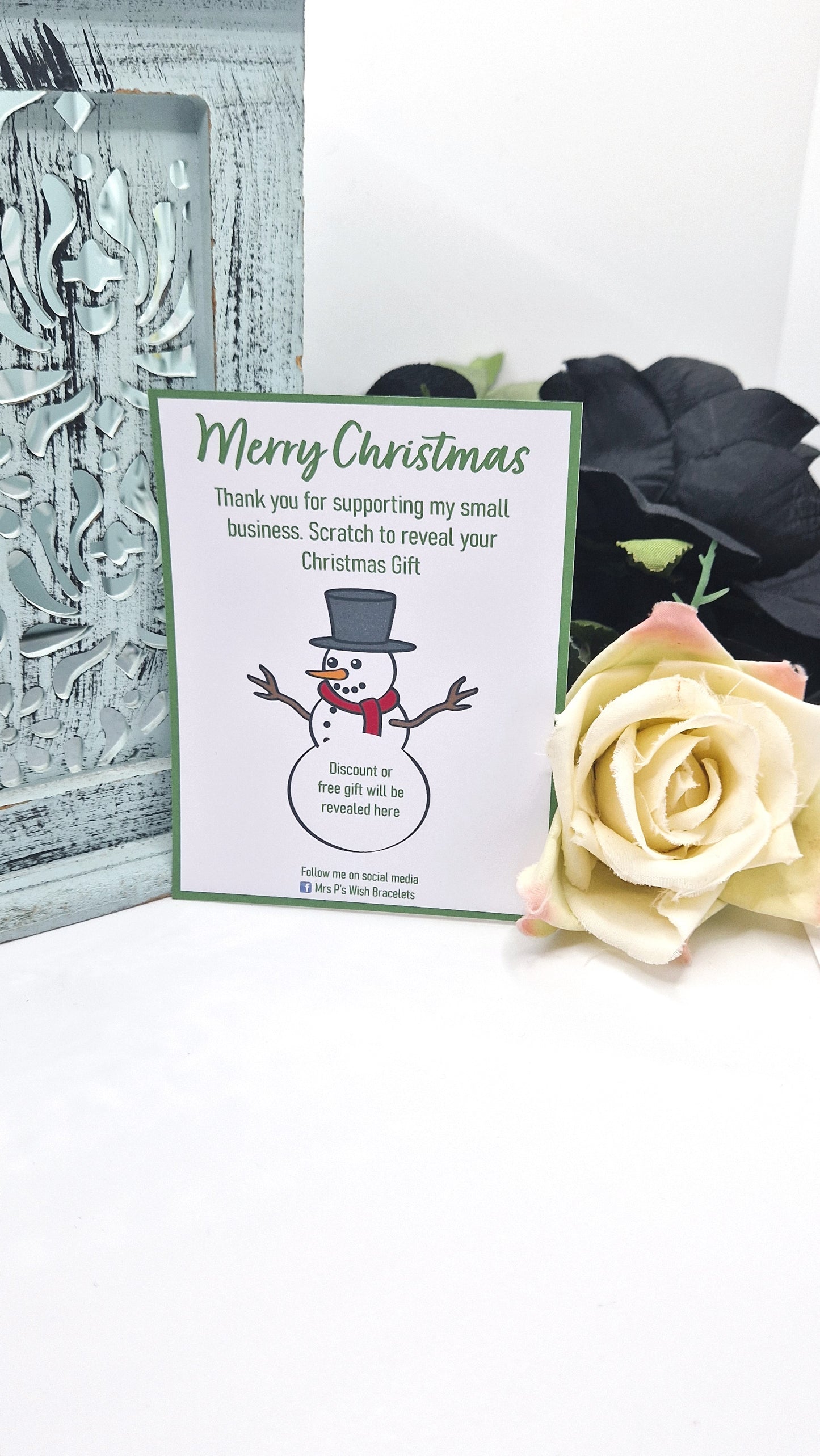 Snowman Christmas Scratch Cards