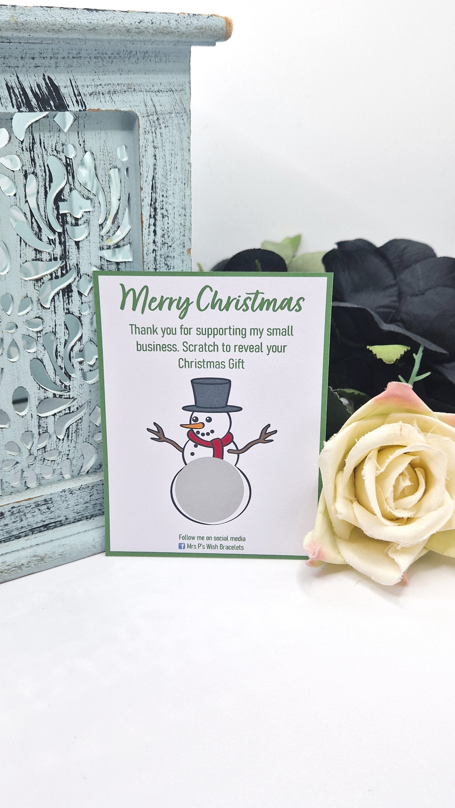 Snowman Christmas Scratch Cards