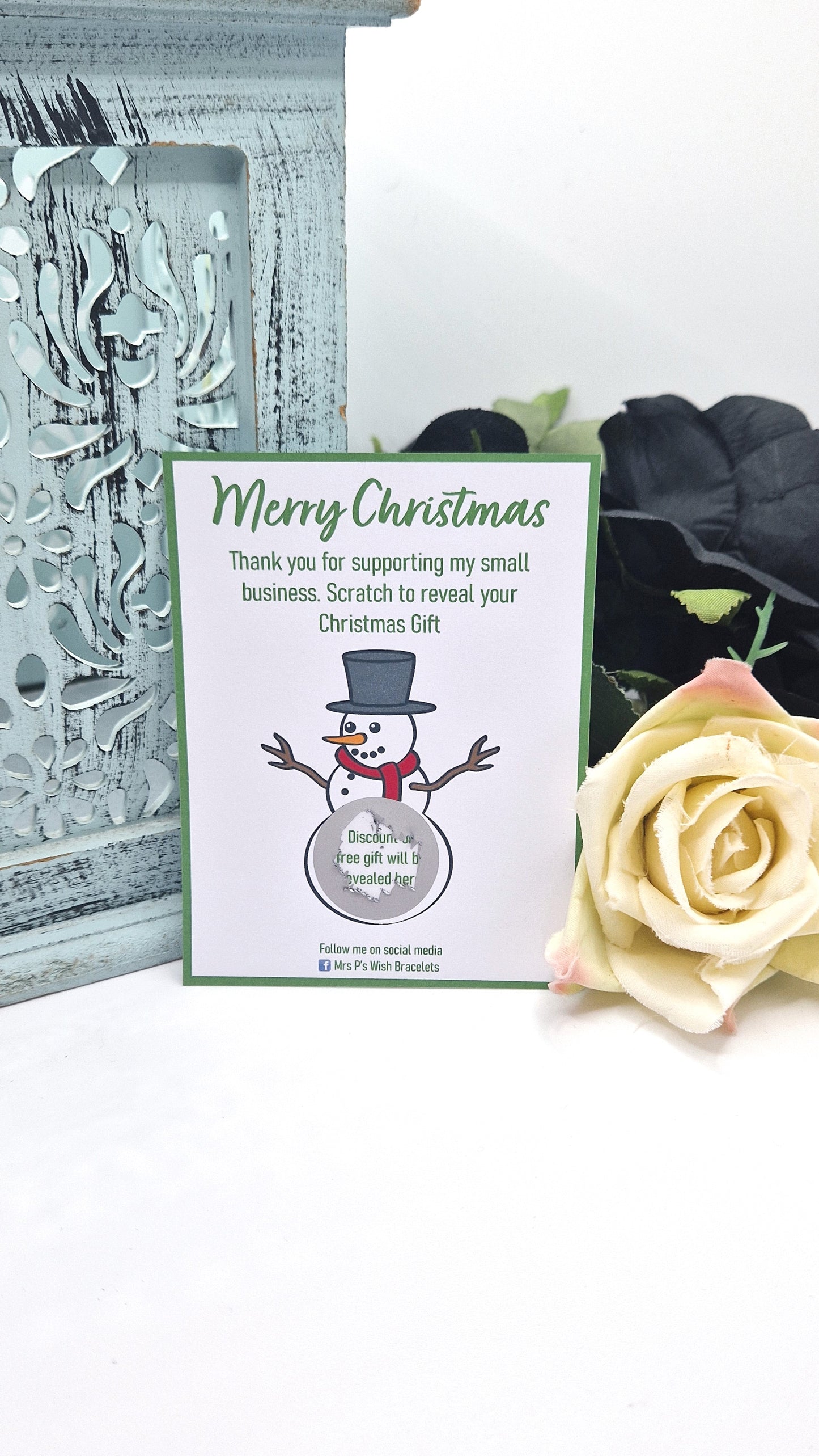 Snowman Christmas Scratch Cards