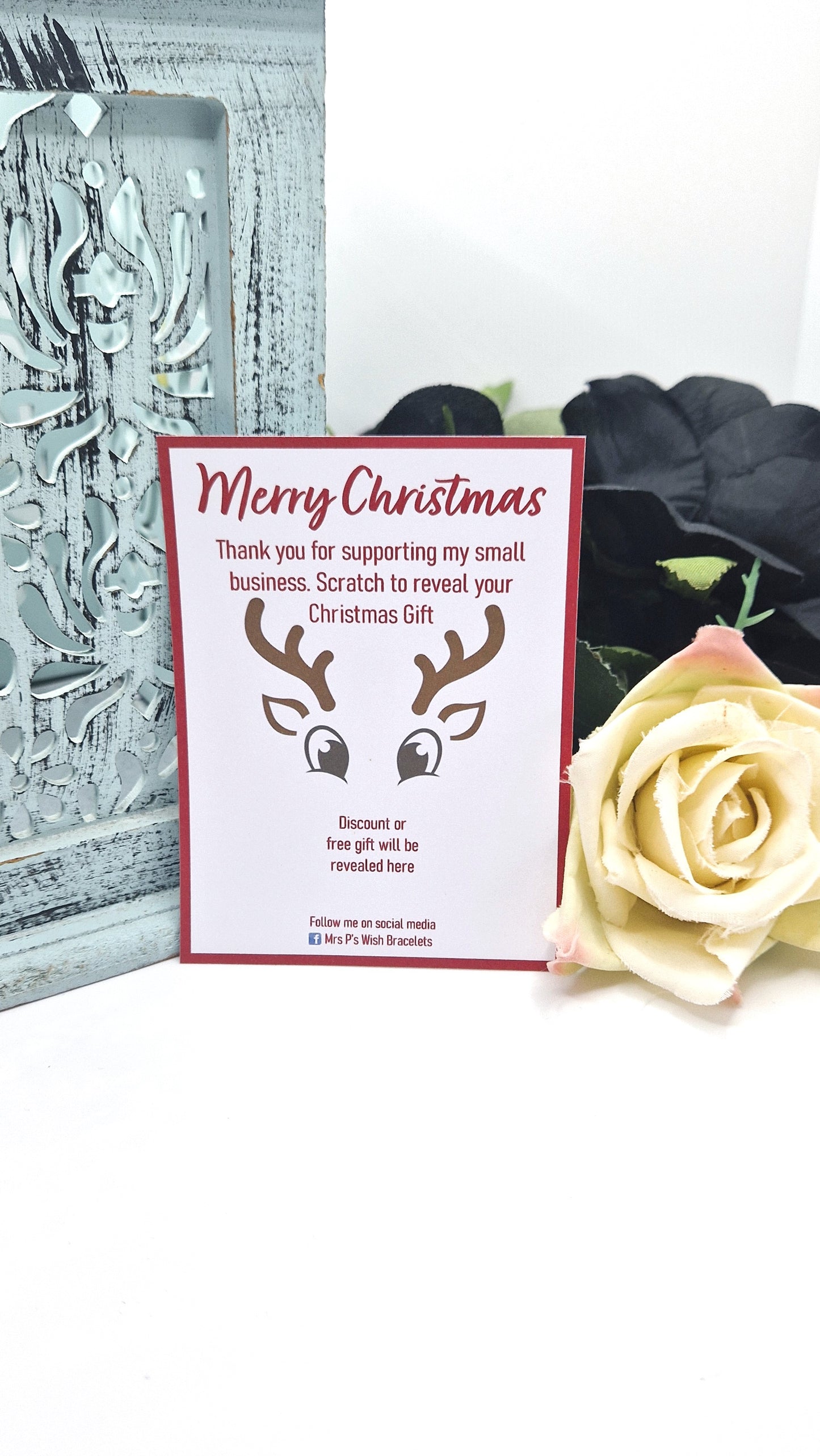 Reindeer Christmas Scratch Cards