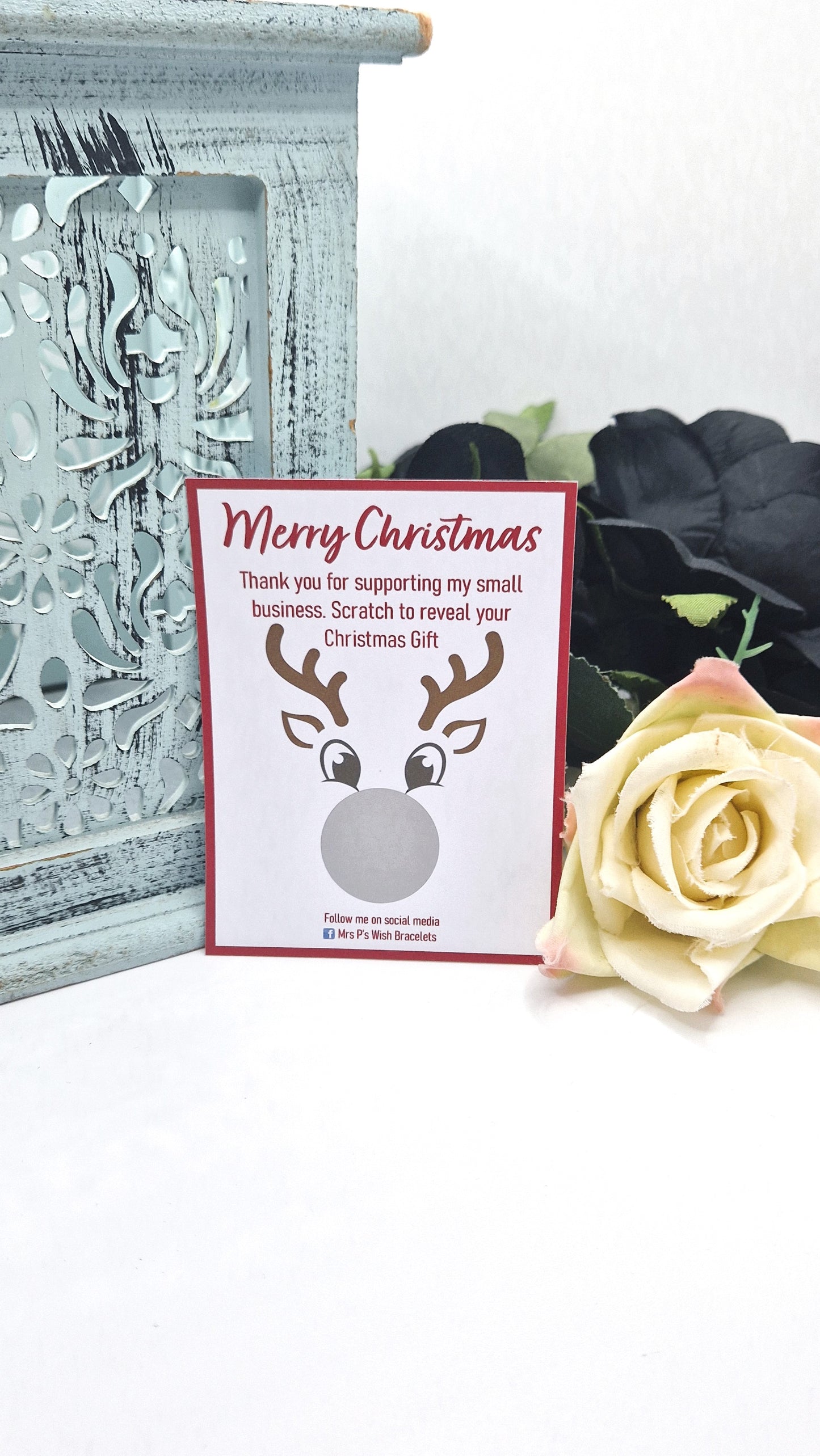 Reindeer Christmas Scratch Cards