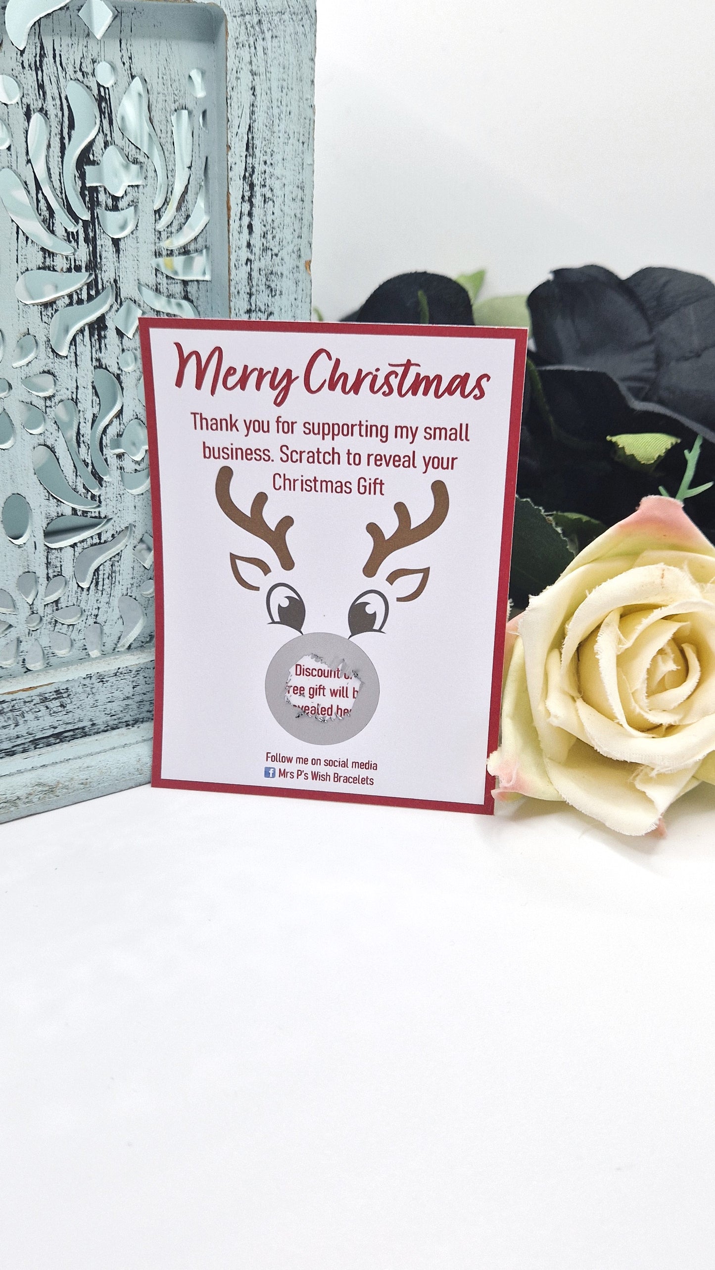 Reindeer Christmas Scratch Cards