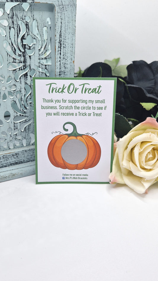 Pumpkin Halloween Scratch Cards