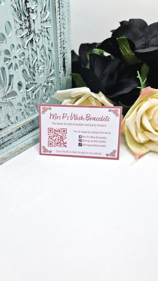 QR Rose Business Cards