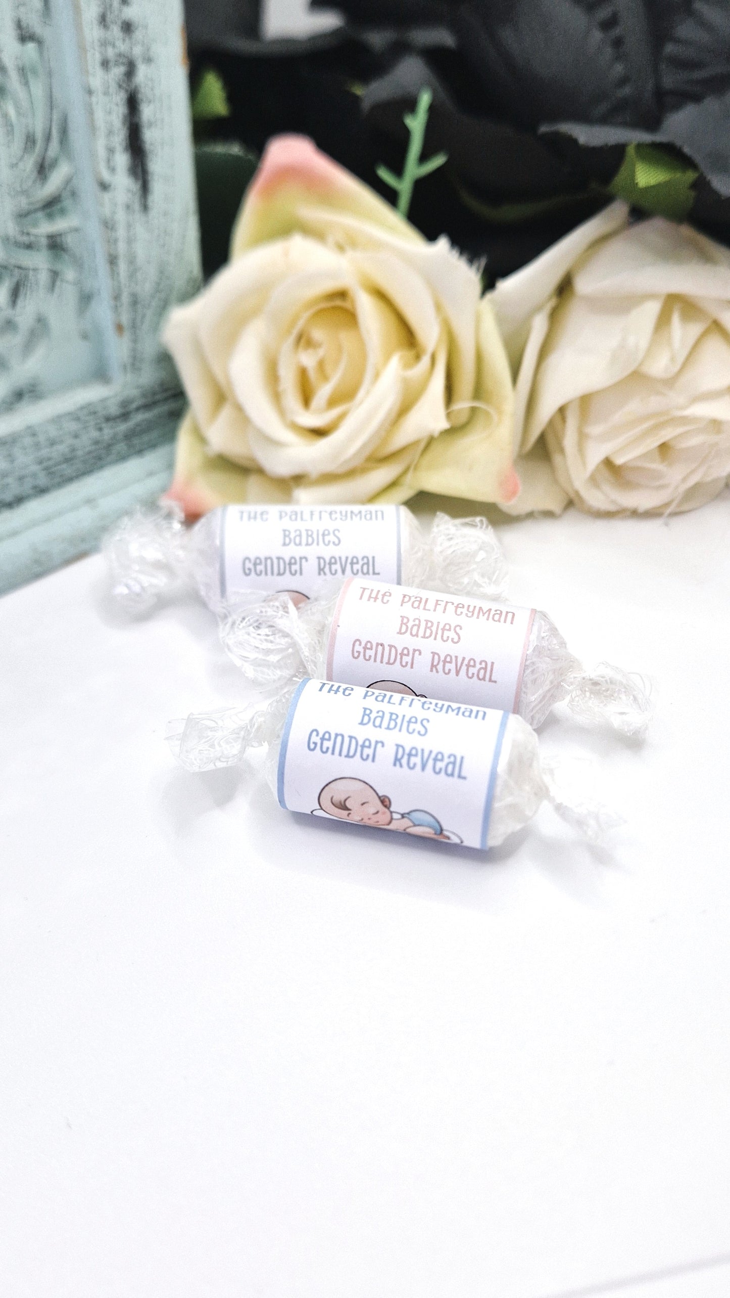 Twin Cloud Gender Reveal Love Hearts